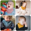 AUPOWER 6 Pieces Baby Dribble Bibs, Double Layer, soft and