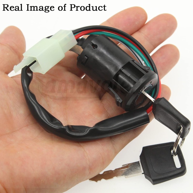 4 Pin and 4 Wire Ignition Key Switch Fit for
