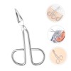 IWOWHERO Stylish Eyebrow Clipper Slanted Tip Stainless Steel Tweezers for