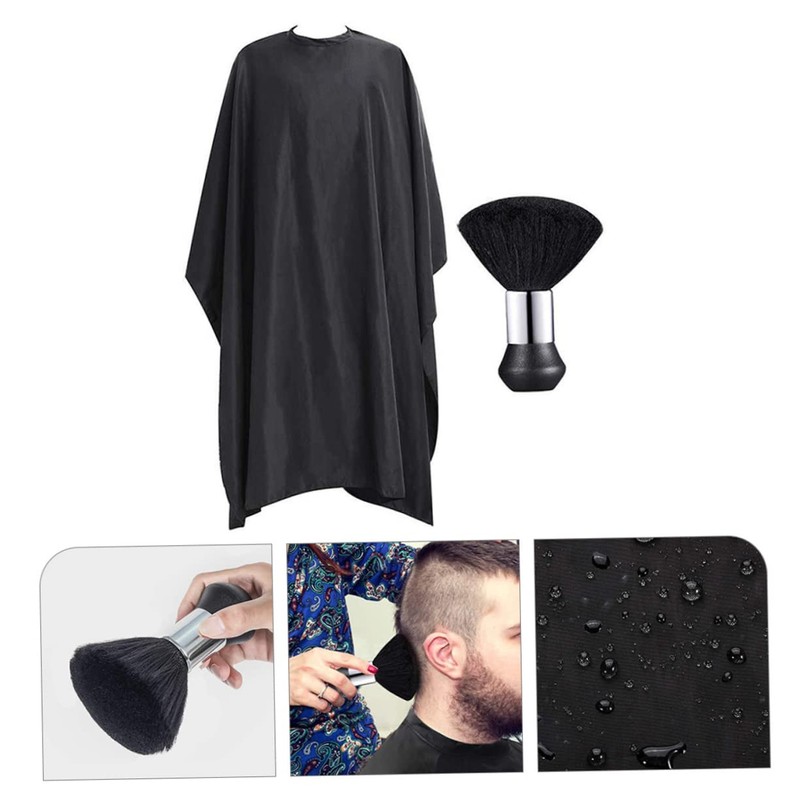 Outanaya 1 Set Professional Hair Cutting Cape with Closure Neck