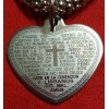 Stainless Steel Pendant with Our Father Prayer in Spanish -