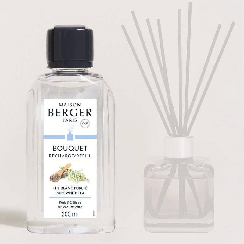 Maison Berger – Reed Diffuser Refill Pure White Tea –
