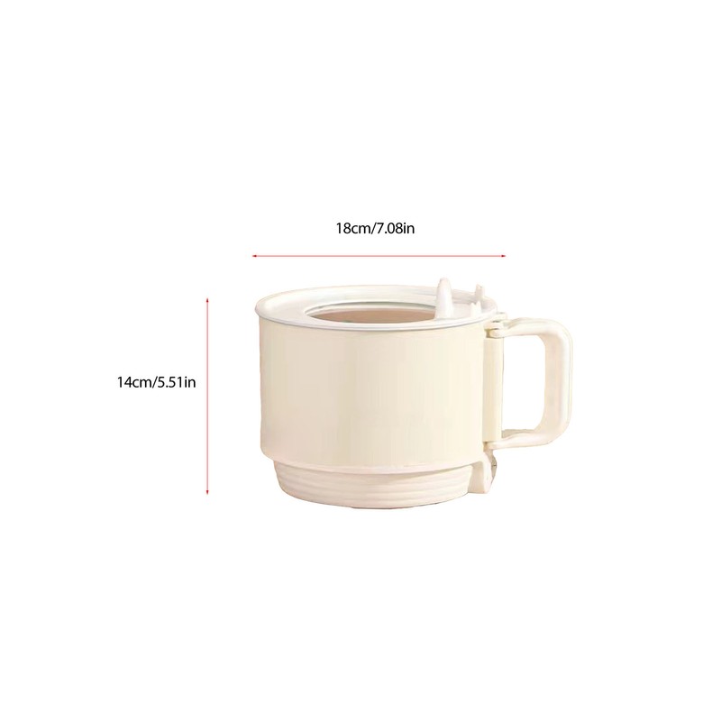 Electric Cooking Pot Quick Heating Mini Electric Cooker with Foldable