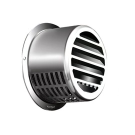 304 Stainless Steel Vent Cover Metal Outdoor Air Vent Hood Wall Duct Cap Outdoor Ventilation Grille Soffit Ventilation Outdoor HVAC Exhaust Cooker Hood with Screen 4 Inch