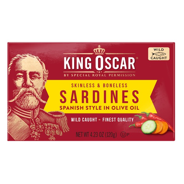 King Oscar Skinless & Boneless Sardines, Spanish Style, 4.23 oz