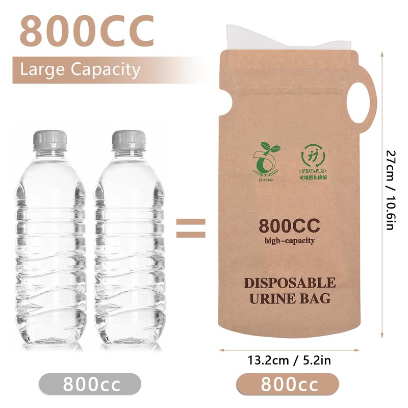 Mingzhe 10pcs Emergency Disposable Urinal Bags Car Vomit Bag 800cc