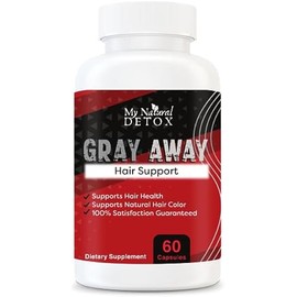 Anti Gray Gray Hair Reversal/Removal by My Natural DETOX/60 Capsules Gray Hair Therapy