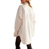Free People Women's Freddie Shirt, Optic White
