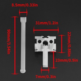 Surf turtle Vertical Blinds Repair Kit 12 Sets White Vertical Blind Repair Carrier Repair Bracket Replacement Parts