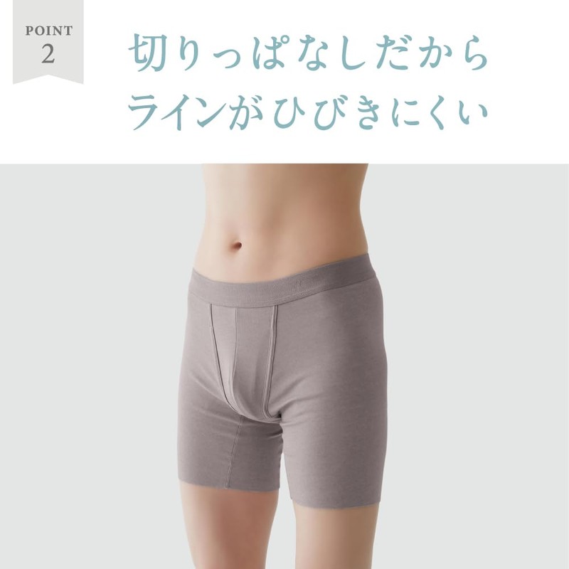 Gunze Boxer Briefs NEXTRA Cut Off Lorient Blue, lorian blue,