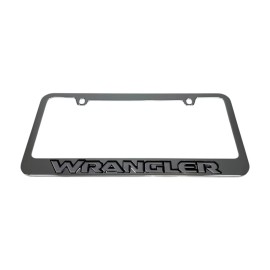 Jeep Wrangler Chrome License Plate Frame - UV Logo