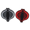 Cobra G.I. Joe Cobra Bundle Silver-Red 2pcs Hook Patch by