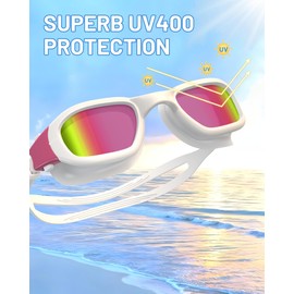 Zeligerstar Swimming Goggles, Polarized Goggles Swimming Adult, Anti Fog Anti Leak UV Protection Open Water Swim Goggles for Men Women Junior with Goggle Case