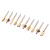 10pcs HSS Titanium Coated Woodworking Edge Cutters Trimmer Router Machine