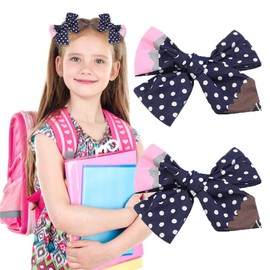 Back to School Pencil Bow Hair Clips for Girls - 2pcs Cute Pencil Hair Bow Clips First Day of School Hair Accessories Blue Pencil Bowknot Hairgrip Clip for Kindergarten Student Festival Party Decor