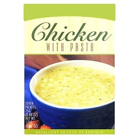 HealthyWise - High Protein Soup, 15g Protein, Low Calorie, Low Fat, Low Carb, Ideal Protein Compatible, 7 Servings Per Box (Chicken with Pasta)