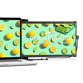 Mobile Pixels New Duex Max DS 14.1'' FHD 1080p Laptop Screen Extender, USB Type-C/HDMI Ports, Portable Monitor for 14'' to 17 Inch Laptops, Compatible with macOS/Windows/Apple/Android/Switch(Black)
