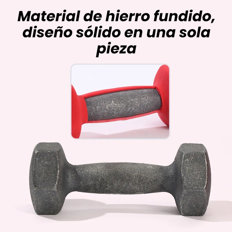 2 Pzs Mancuerna 3kg Pesa Ejercicio Fitness Yoga Gym