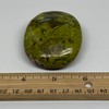 96.7g, 2.5"x2.1"x0.9" Natural Untreated Green Opal Palm-Stone Crystal Polished Galet