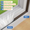Wedge-Shape Window Weather Stripping Door Frame Seal Strip 3Pcs×196" Brown,Upgrade