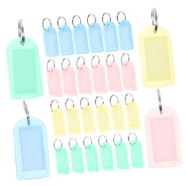 Ciieeo 40pcs Colored Key Tags Reusable Luggage Labels with Key for Easy Identification of Bags and More Stylish and Portable Travel Tags for Organizing Essentials