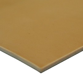 Small Parts 33-014-500-012-024 Pure Gum Rubber, 40A Durometer, Smooth Finish, No Backing, 1/2" Thickness, 12" Width, 24" Length, Tan