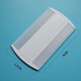 White Double Sided Nit Fine Tooth Head Lice Hair Combs For Kids Pet dog Flea Plastic Hair Remove Lice Brush Combs W8E1 Comb Dog Combs