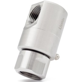 Upgraded Hose Reel Swivel Fitting, ½ Inch FXF Heavy Duty Hose Reel Swivel with Grease Zerk for Home Garden and Industrial Steel Swivel Joint Air Hose Reel Parts 5024-Ni-AL 9SS8FP50XFP50-Ni-AL