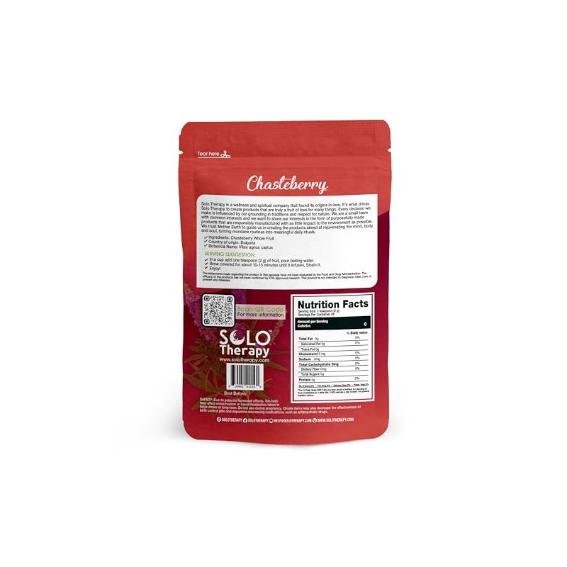 Solo Therapy Té De Hierbas Vitex De Sauce 56 Gramos-