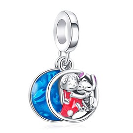 H.ZHENYUE 925 Sterling Silver Charms for European Bracelets and Necklace Boy Magic School Ocean Hero Movie Planet War Mouse Cartoon Beads for Women Bracelets Necklace 3 Pieces/Pack, Silver