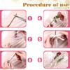 100 Pcs Single Rose Sleeve Bouquet Bags with 100 Pcs