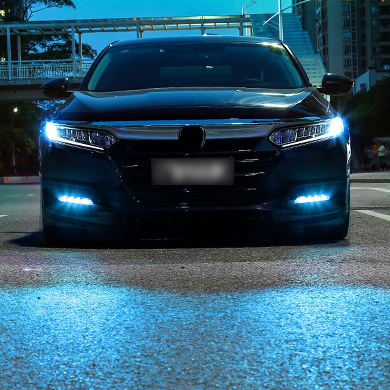 TOMALL 2 Pair Headlight Fog Light Vinyl Films Smoke Tint