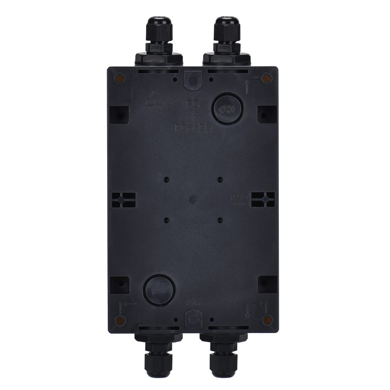 DIHOOL Solar Disconnect Switch,32 Amp DC1200V 4P Isolator,IP66 Outdoor,Cable Glands