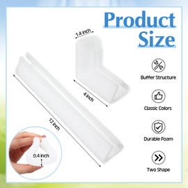 Landical 40 Pcs TV Moving Foam Corner Protectors Mirror Picture Frame Shipping Moving Packaging Protection Cushioning Foam Sets Corner Furniture Edge Protectors Shipping for Photo Artwork