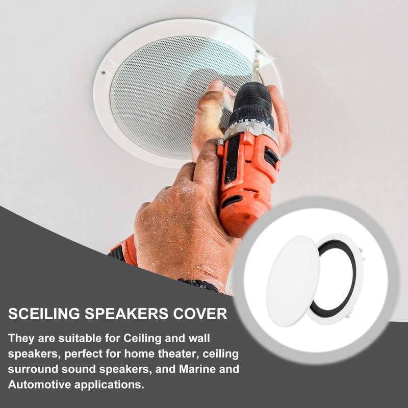 MECCANIXITY Ceiling in-Wall Speaker Grille Cover and Base, 8 Inch