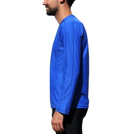 iQ-Company Men's Long-Sleeved Shirt, UV protection 300, Loose Fit, blue, l