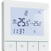 Beok Thermostat Underfloor Heating Water Thermostat Heating Digital Room Thermostat Underfloor Heating Programmable Wall Thermostat 230 V 3A TDS75-WP White