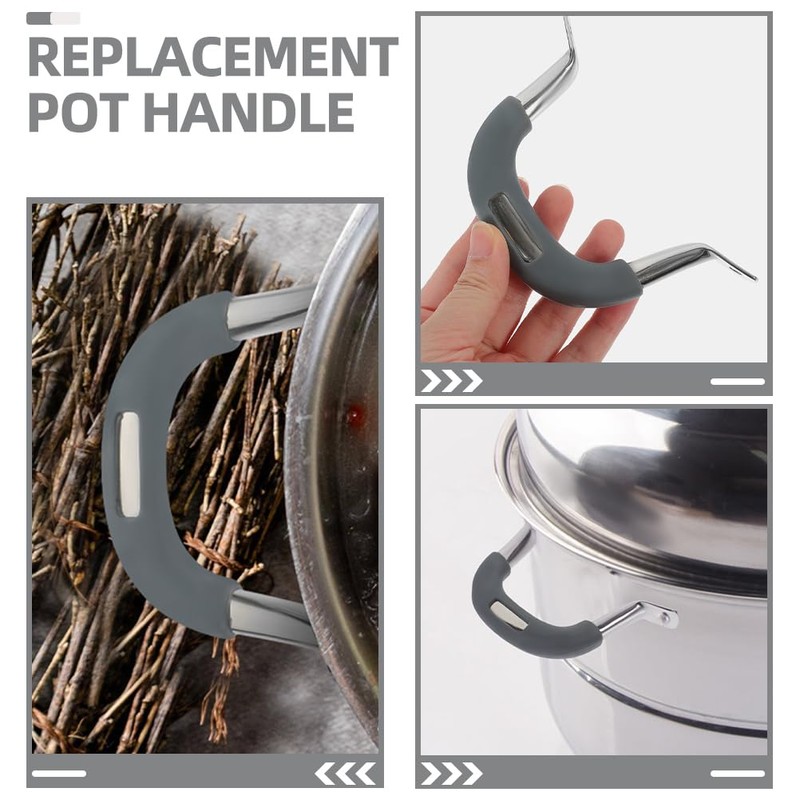STOBAZA 2Pcs Pot Handles Replacement Pan Side Handles, Pot Ears