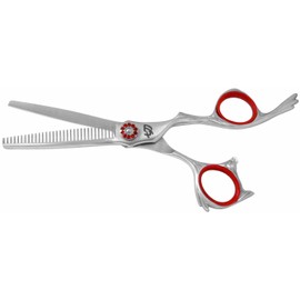 Kissaki Hair Scissors Suzaku 6.0 inches 32 tooth Satin Finished Hair Thinning Shears Hairdressing Scissors