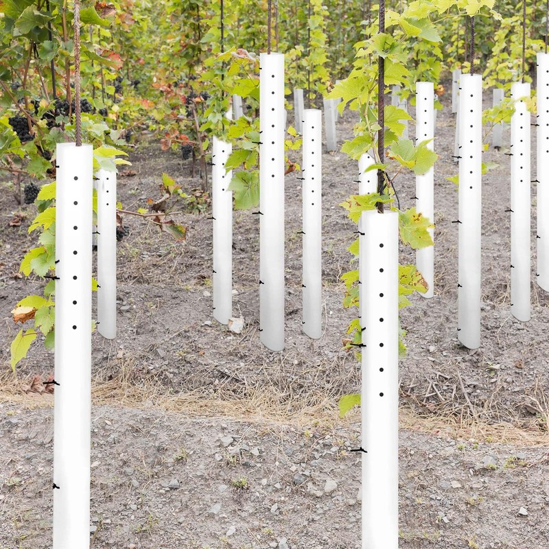 Pushglossy 5 Pack Tree Grow Tube Seedling Protectors Slit Tree