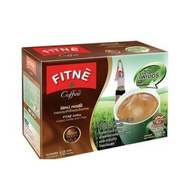 Fitne Coffee : Premium Coffee with Fiber and Collagen Instant Powder 16 g x 10 bags (Product of Thailand)