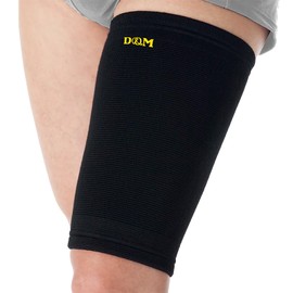 D&M Thigh Supporter, For Thighs, Strong Pressure, Made in Japan, For Both Left and Right Use, 1 Piece, L Size 932, Strong Compression Supporter, Fixed Support, Heat Retention, Stretchy, High