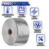 UHANBUT 2" x 16Ft Motorcycle Exhaust Heat Wrap Tape, Fiberglass