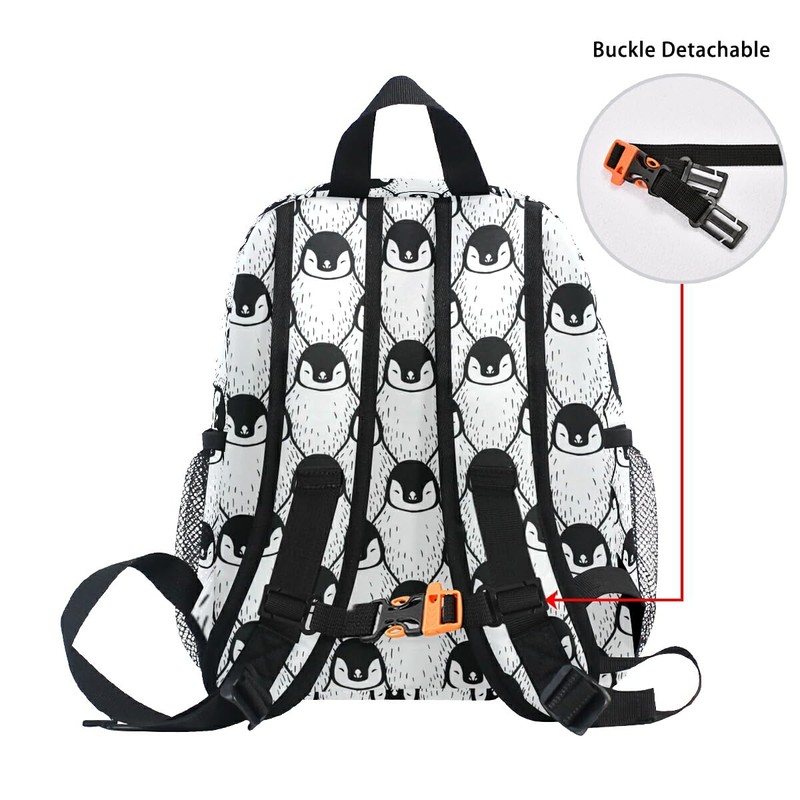 Children's Backpack, Kids Schoolbag Cute Penguin Print Students Bookbag for