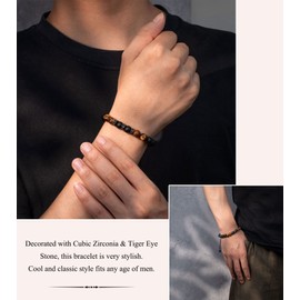 PINKDODO Christmas Gifts for Men, Stocking Stuffers for Mens Bracelet Anniversary Birthday Valentines Day Gifts for Men Husband Him Boyfriend Mens Who Have Everything