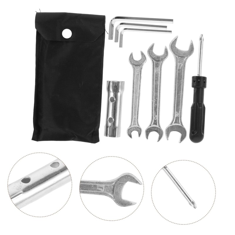 ABOOFAN 1 Set Motorcycle Tool Bag Motorcycle Repair Tools Wrench
