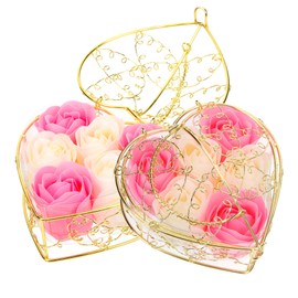 COLLBATH Floral Scented Bath Soap Decorative Rose Soap for Women for Valentine's Day Anniversary and Special Occasions Elegant Bathroom