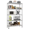 Unbranded NEW 5-Layer Shelf Storage Organizer Chrome Plated Iron 180*90*35cm