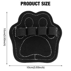 DiULi Training Grip Pads,Cat Paw Weight Lifting Grips Gym Hand Grip Pads for Men and Women, Non-Slip Palm Protection for Weightlifting, Pull-Ups, Barbell & Outdoor Training, Black, 1 Pair