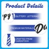Happy Father’s Day Banner – Pre-Strung Black Letter Glitter Garland